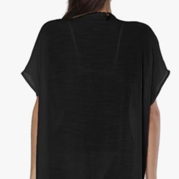 Bsubseach Floral Patchwork Deep V Neck Crochet Cover Up Short Sleeve Dress - Picture 7 of 16